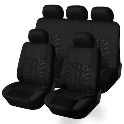 Car Seat Covers Full Set Front Split Rear Bench For Car Universal Cloth SUV Sedan Van Automotive Interior Covers - Maxx accessoires auto