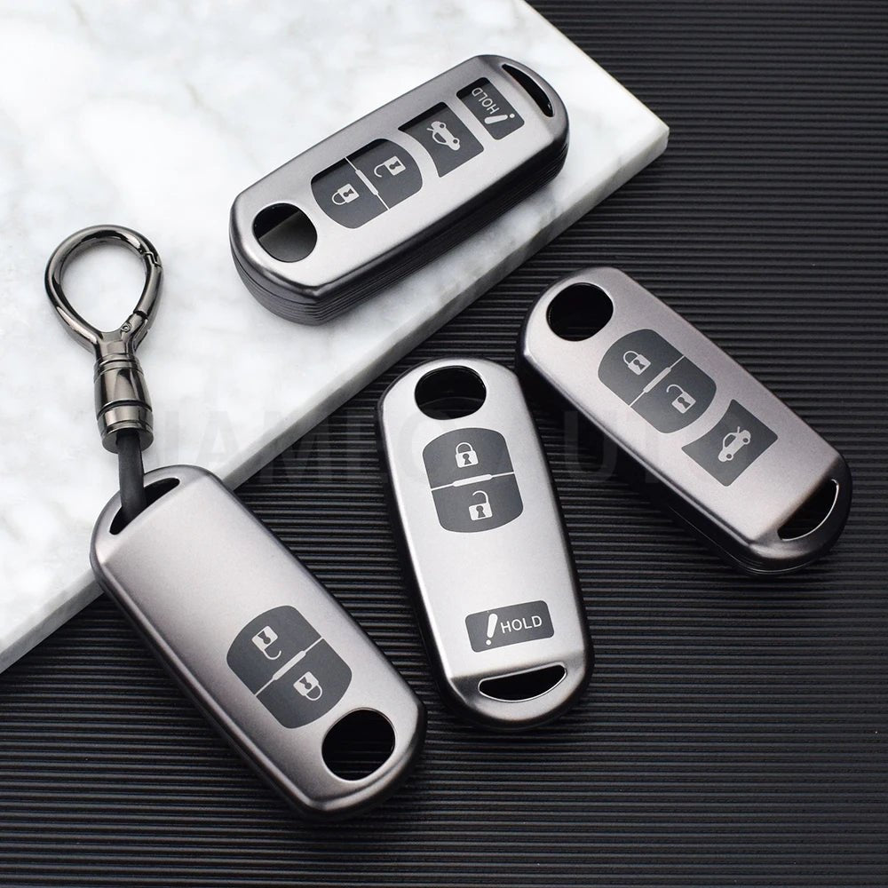 For Mazda 2 3 5 6 BL BM GJ Atenza Axela Demio CX - 3 CX3 CX - 5 CX5 CX7 CX - 9 CX8 TPU Car Key Case Cover 2 3 4 Buttons - Maxx accessoires auto