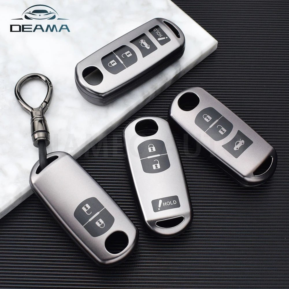 For Mazda 2 3 5 6 BL BM GJ Atenza Axela Demio CX - 3 CX3 CX - 5 CX5 CX7 CX - 9 CX8 TPU Car Key Case Cover 2 3 4 Buttons - Maxx accessoires auto