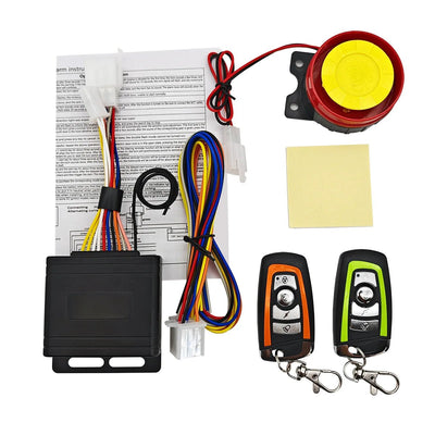 Full function motorcycle anti - theft alarm 12V vibration alarm with remote start and extinguishing double flash search sensitive - Maxx accessoires auto