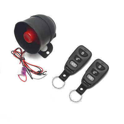 Horn Alarm Portable Universal 12V Vehicle Burglar Alarm Security Protection Auto Car Alarm System 2 Remote Control Auto Burglar - Maxx accessoires auto