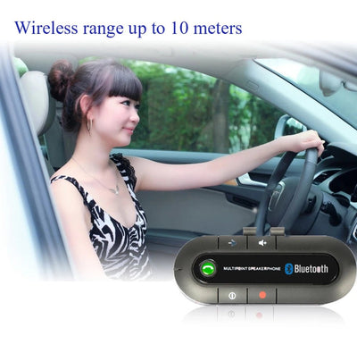 HOt Sale Wireless Handsfree Car Bluetooth Kit 4.1 Sun Visor Bluetooth Speaker Speakerphone MP3 Music Player Car Charger - Maxx accessoires auto