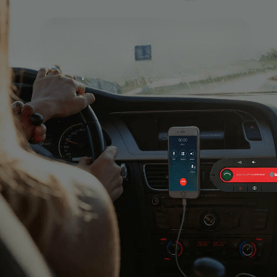 Kit Bluetooth Voiture - BlueDrive™ - Rouge - Maxx accessoires auto