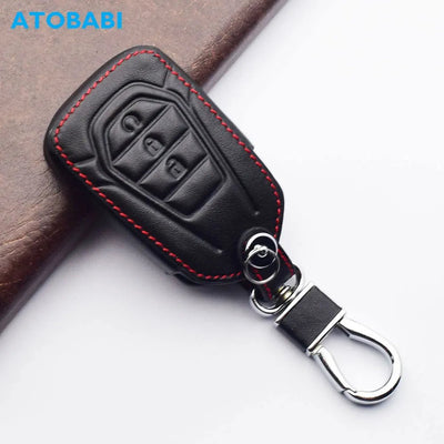 Leather Car Key Cover For Isuzu X Series DMAX D - Max X - Terrain Pickup 2020 2021 2022 MU - X LS - T Smart Remote Case Auto Accessories - Maxx accessoires auto