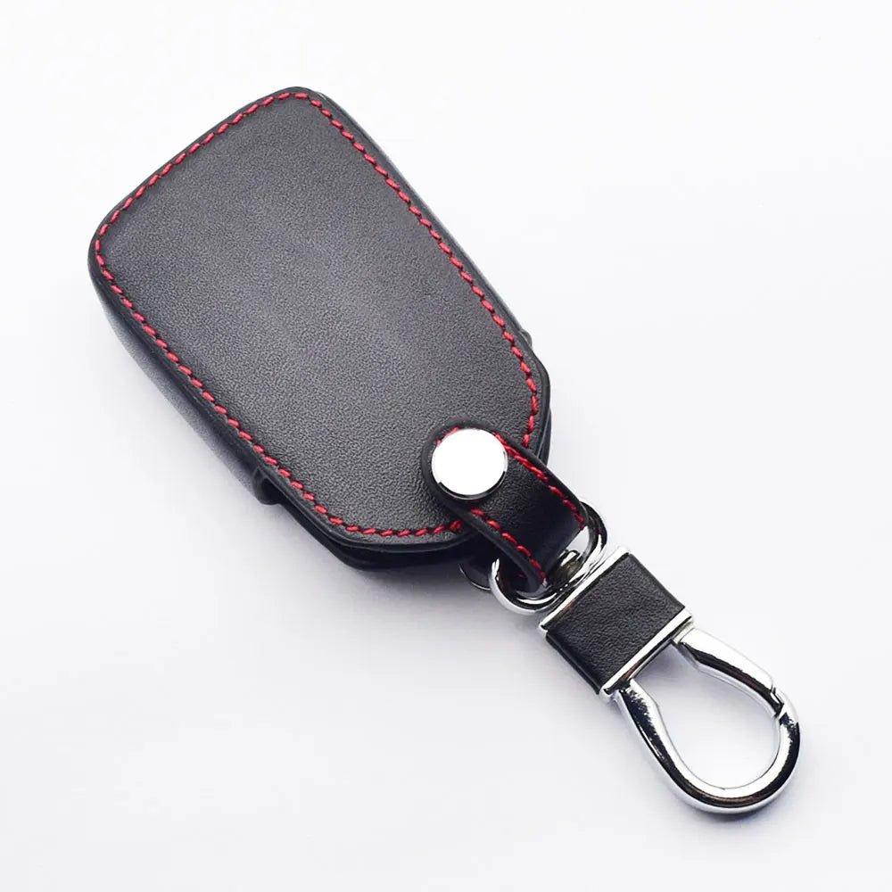 Leather Car Key Cover For Isuzu X Series DMAX D - Max X - Terrain Pickup 2020 2021 2022 MU - X LS - T Smart Remote Case Auto Accessories - Maxx accessoires auto