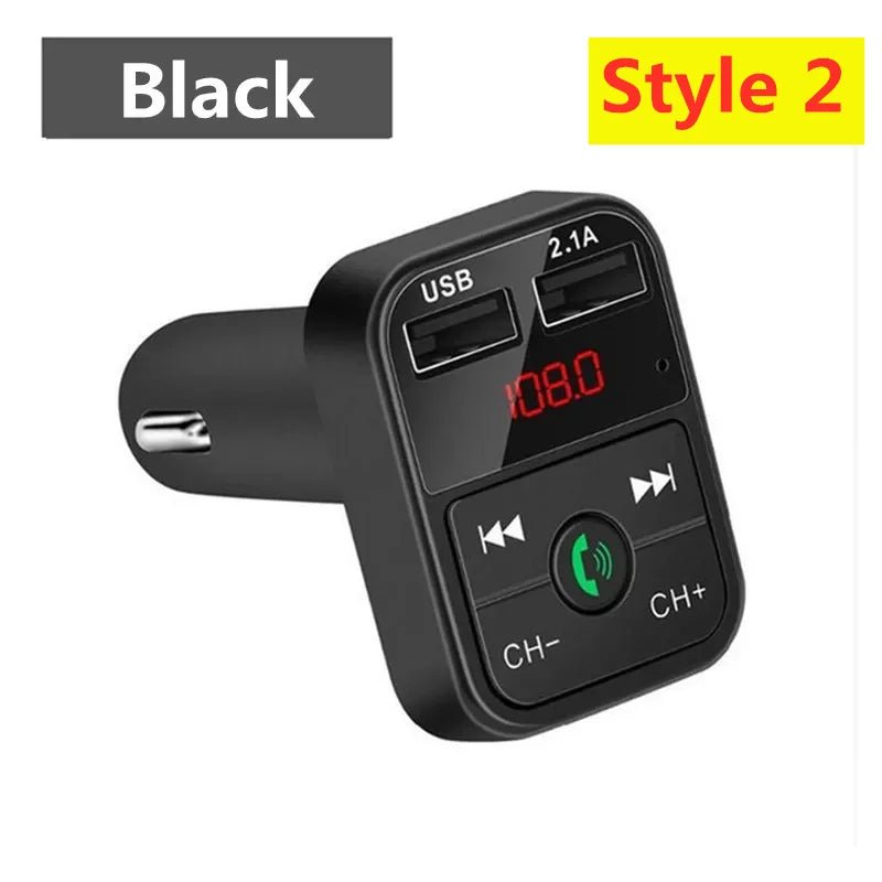 LED MP3 Car Bluetooth FM Audio Receiver Hands - Free Bluetooth 5.0 Transmitter 2.1A 3.1A QC3.0 PD Type C Dual USB Car kit Charger - Maxx accessoires auto