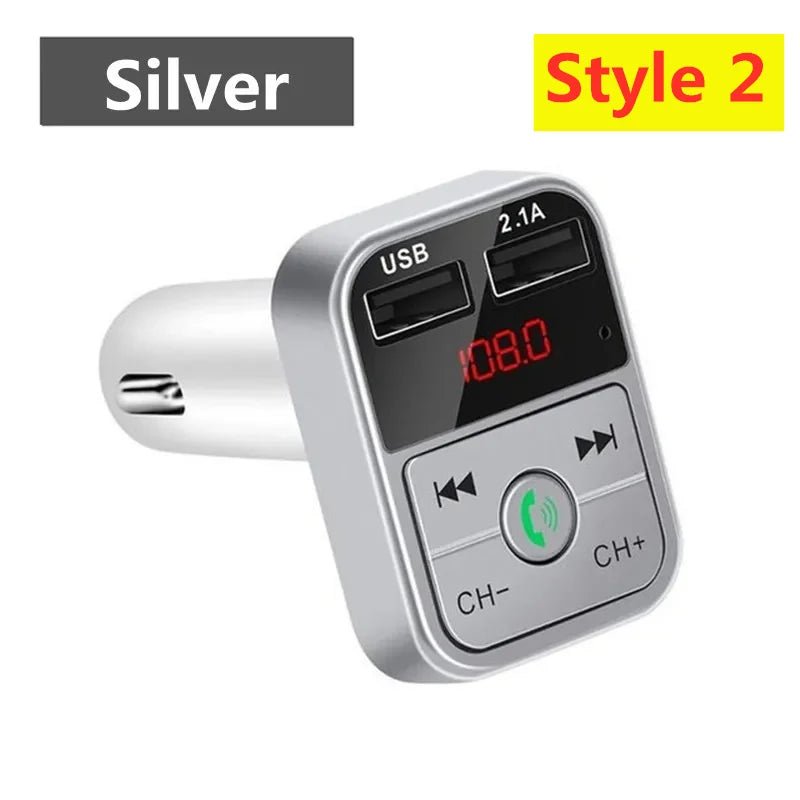 LED MP3 Car Bluetooth FM Audio Receiver Hands - Free Bluetooth 5.0 Transmitter 2.1A 3.1A QC3.0 PD Type C Dual USB Car kit Charger - Maxx accessoires auto