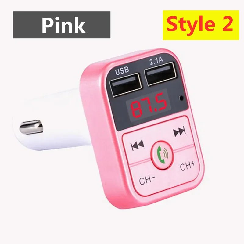 LED MP3 Car Bluetooth FM Audio Receiver Hands - Free Bluetooth 5.0 Transmitter 2.1A 3.1A QC3.0 PD Type C Dual USB Car kit Charger - Maxx accessoires auto