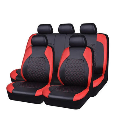 Luxury PU Leather Car Seat Cover Set Full Coverage Anti - Scratch Fits Sedan/SUV/Truck Universal Protection Easy Installati amagi - Maxx accessoires auto