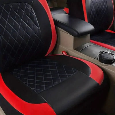Luxury PU Leather Car Seat Cover Set Full Coverage Anti - Scratch Fits Sedan/SUV/Truck Universal Protection Easy Installati amagi - Maxx accessoires auto