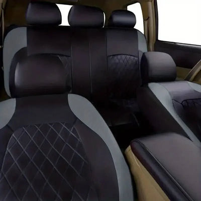 Luxury PU Leather Car Seat Cover Set Full Coverage Anti - Scratch Fits Sedan/SUV/Truck Universal Protection Easy Installati amagi - Maxx accessoires auto