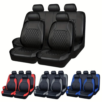 Luxury PU Leather Car Seat Cover Set Full Coverage Anti - Scratch Fits Sedan/SUV/Truck Universal Protection Easy Installati amagi - Maxx accessoires auto