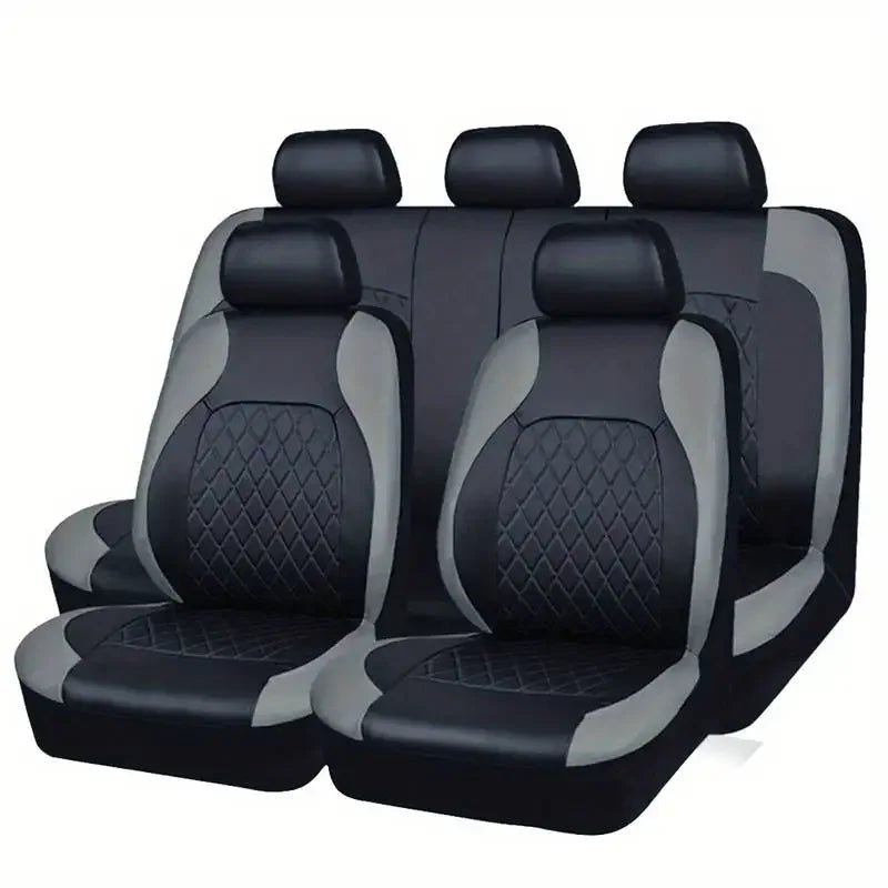 Luxury PU Leather Car Seat Cover Set Full Coverage Anti - Scratch Fits Sedan/SUV/Truck Universal Protection Easy Installati amagi - Maxx accessoires auto