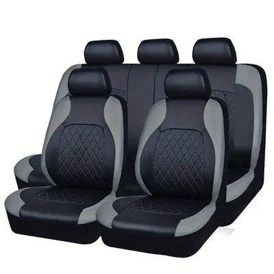 Luxury PU Leather Car Seat Cover Set Full Coverage Anti - Scratch Fits Sedan/SUV/Truck Universal Protection Easy Installati amagi - Maxx accessoires auto
