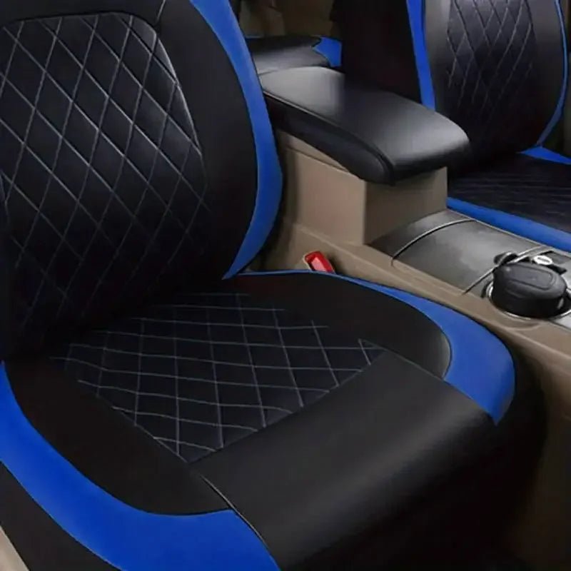 Luxury PU Leather Car Seat Cover Set Full Coverage Anti - Scratch Fits Sedan/SUV/Truck Universal Protection Easy Installati amagi - Maxx accessoires auto