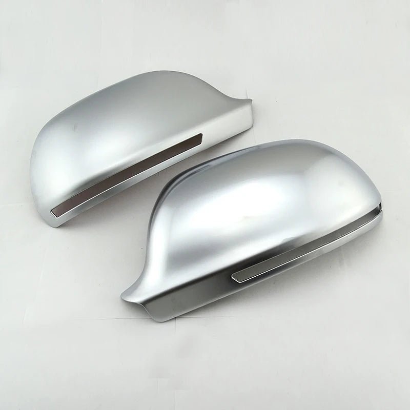 Matt Chrome Side Mirror Cover Bead Chrome Silver Wing Mirror Caps for Audi A3 S3 A4 S4 A5 S5 A6 s6 RS6 Q3 RSQ3 2008 - 2011 - Maxx accessoires auto
