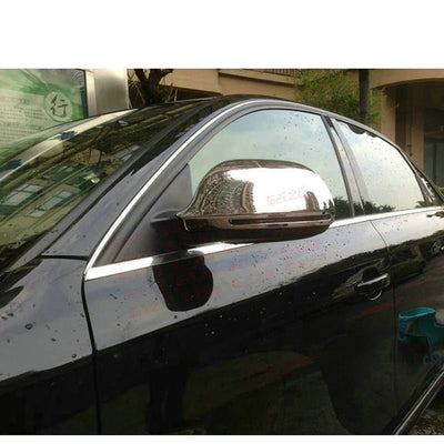 Matt Chrome Side Mirror Cover Bead Chrome Silver Wing Mirror Caps for Audi A3 S3 A4 S4 A5 S5 A6 s6 RS6 Q3 RSQ3 2008 - 2011 - Maxx accessoires auto