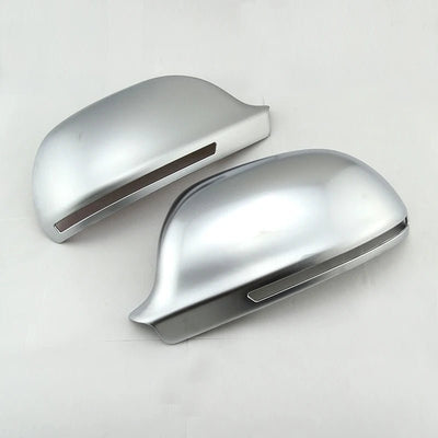 Matt Chrome Side Mirror Cover Bead Chrome Silver Wing Mirror Caps for Audi A3 S3 A4 S4 A5 S5 A6 s6 RS6 Q3 RSQ3 2008 - 2011 - Maxx accessoires auto