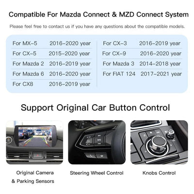 New Upgrade CarPlay Android Auto USB Hub Adapter for Mazda 2 3 6 CX3 CX5 CX8 CX9 MX5 miata TK78669U0C Retrofit Kit 00008FZ34 - Maxx accessoires auto