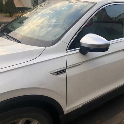 Rearview Side Wing Mirror Caps Cover For VW Tiguan Allspace L MK2 2017 2018 2019 2020 Replacement Matt Chrome - Maxx accessoires auto