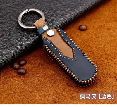 Remote Smart Car Key Case For Mazda 2 CX - 5 Axela Atenza CX - 7 CX - 9 CX - 3 CX - 4 CX - 8 MX5 M2 M3 M5 M6 GT Leather Keychain Cover Bag - Maxx accessoires auto