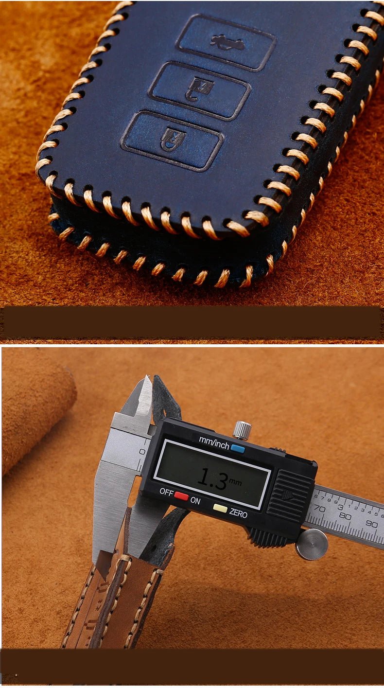 Remote Smart Car Key Case For Mazda 2 CX - 5 Axela Atenza CX - 7 CX - 9 CX - 3 CX - 4 CX - 8 MX5 M2 M3 M5 M6 GT Leather Keychain Cover Bag - Maxx accessoires auto