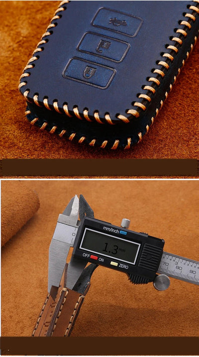 Remote Smart Car Key Case For Mazda 2 CX - 5 Axela Atenza CX - 7 CX - 9 CX - 3 CX - 4 CX - 8 MX5 M2 M3 M5 M6 GT Leather Keychain Cover Bag - Maxx accessoires auto