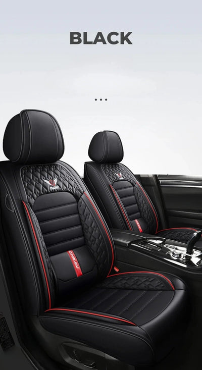 Ultra - Comfy & Durable Full - Wrap Leather Car Seat Covers – Premium Craftsmanship, All - Season, Universal Fit for Most Vehicles - Maxx accessoires auto