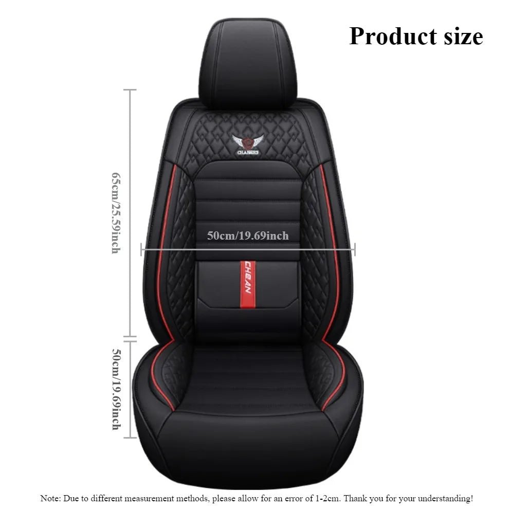 Ultra - Comfy & Durable Full - Wrap Leather Car Seat Covers – Premium Craftsmanship, All - Season, Universal Fit for Most Vehicles - Maxx accessoires auto