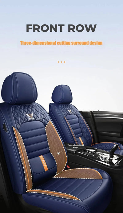 Ultra - Comfy & Durable Full - Wrap Leather Car Seat Covers – Premium Craftsmanship, All - Season, Universal Fit for Most Vehicles - Maxx accessoires auto