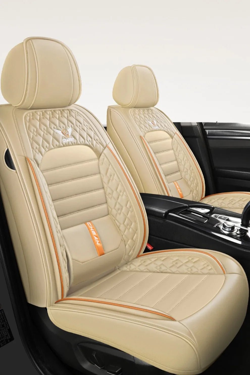 Ultra - Comfy & Durable Full - Wrap Leather Car Seat Covers – Premium Craftsmanship, All - Season, Universal Fit for Most Vehicles - Maxx accessoires auto
