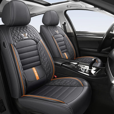 Ultra - Comfy & Durable Full - Wrap Leather Car Seat Covers – Premium Craftsmanship, All - Season, Universal Fit for Most Vehicles - Maxx accessoires auto