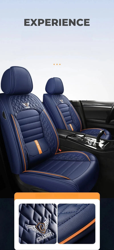 Ultra - Comfy & Durable Full - Wrap Leather Car Seat Covers – Premium Craftsmanship, All - Season, Universal Fit for Most Vehicles - Maxx accessoires auto