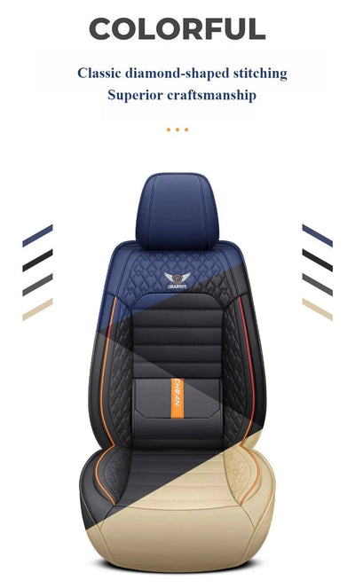 Ultra - Comfy & Durable Full - Wrap Leather Car Seat Covers – Premium Craftsmanship, All - Season, Universal Fit for Most Vehicles - Maxx accessoires auto