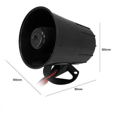 Universal 125dB Loud Warning Alarm Siren for Car Auto Motorcycle Truck 12V 24V 15W Mini speaker Loud Warning Alarm Siren - Maxx accessoires auto