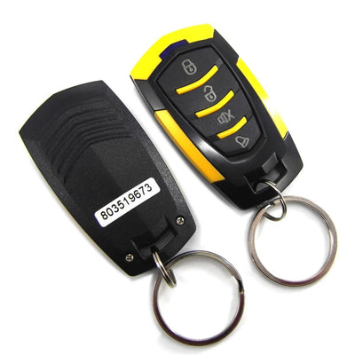 Universal Car Alarm 12V Automobile Protection System Device 7 - Levels Sensitivity Vehicle Alarm System with 2 Remote Controllers - Maxx accessoires auto