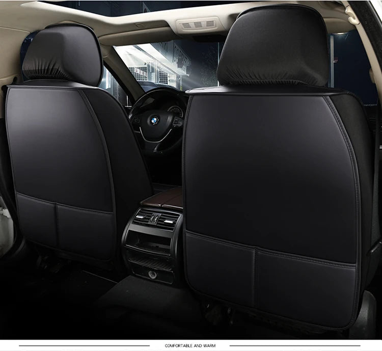 Universal Leather Car Seat Cover For Mitsubishi Eclipse Cross ASX Lancer Outlander VW Passat B8 Auto Cushion Styling Accessorie - Maxx accessoires auto
