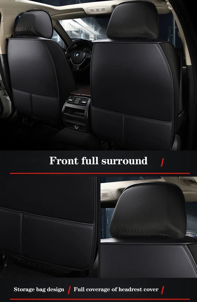 Universal Leather Car Seat Cover For Mitsubishi Eclipse Cross ASX Lancer Outlander VW Passat B8 Auto Cushion Styling Accessorie - Maxx accessoires auto