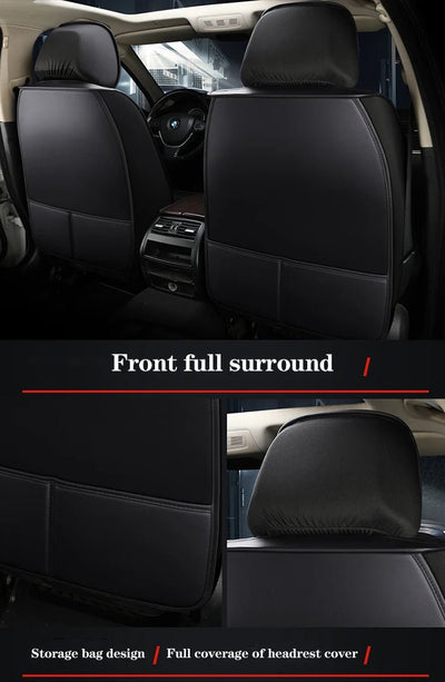 Universal Leather Car Seat Cover For Mitsubishi Eclipse Cross ASX Lancer Outlander VW Passat B8 Auto Cushion Styling Accessorie - Maxx accessoires auto