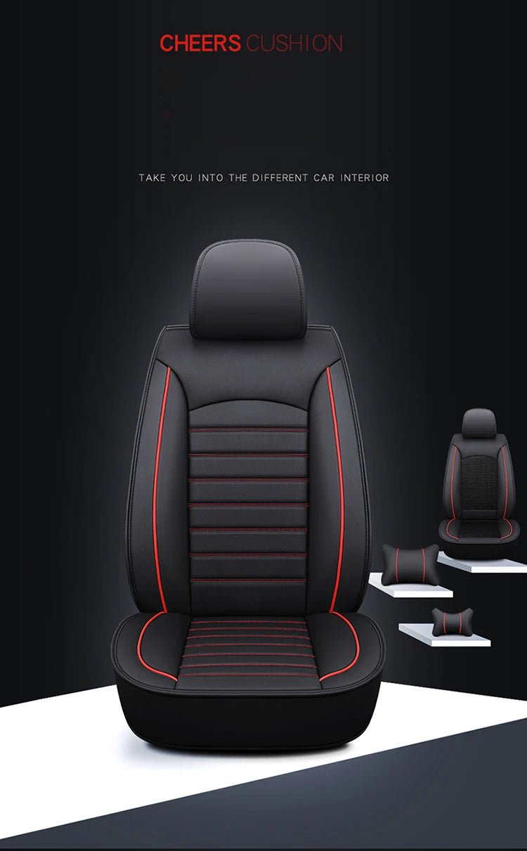 Universal Leather Car Seat Cover For Mitsubishi Eclipse Cross ASX Lancer Outlander VW Passat B8 Auto Cushion Styling Accessorie - Maxx accessoires auto