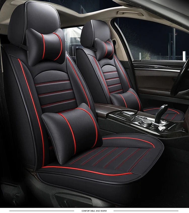 Universal Leather Car Seat Cover For Mitsubishi Eclipse Cross ASX Lancer Outlander VW Passat B8 Auto Cushion Styling Accessorie - Maxx accessoires auto