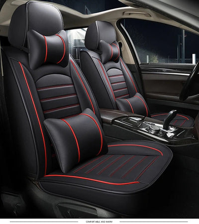 Universal Leather Car Seat Cover For Mitsubishi Eclipse Cross ASX Lancer Outlander VW Passat B8 Auto Cushion Styling Accessorie - Maxx accessoires auto