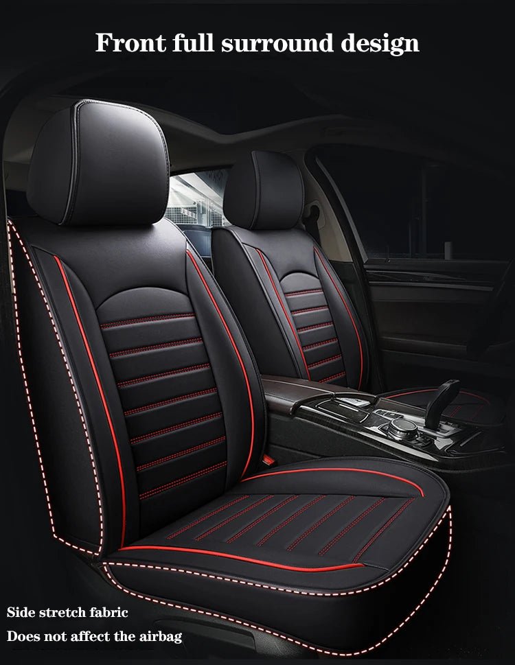 Universal Leather Car Seat Cover For Mitsubishi Eclipse Cross ASX Lancer Outlander VW Passat B8 Auto Cushion Styling Accessorie - Maxx accessoires auto