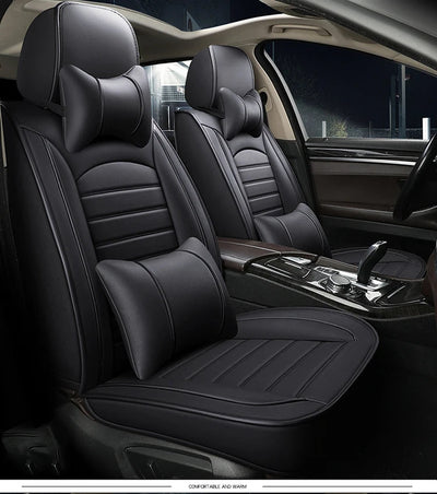 Universal Leather Car Seat Cover For Mitsubishi Eclipse Cross ASX Lancer Outlander VW Passat B8 Auto Cushion Styling Accessorie - Maxx accessoires auto