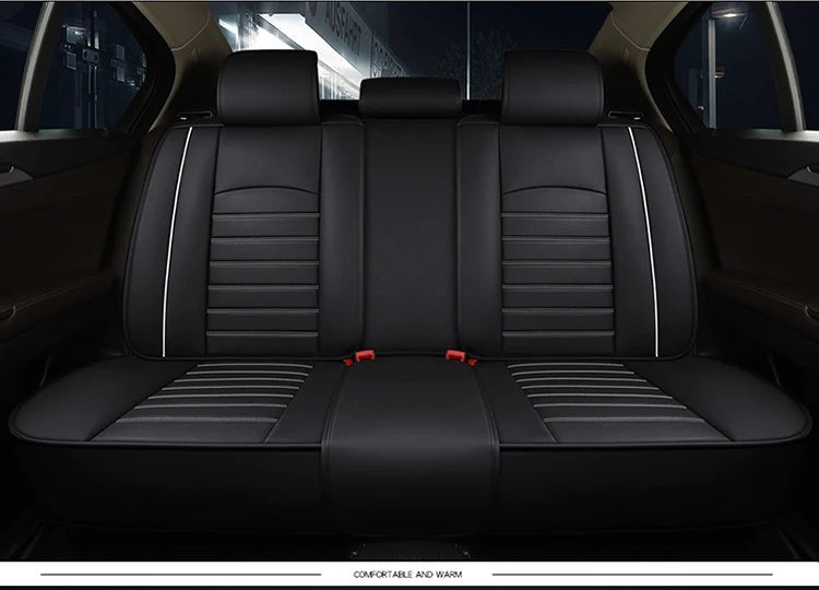 Universal Leather Car Seat Cover For Mitsubishi Eclipse Cross ASX Lancer Outlander VW Passat B8 Auto Cushion Styling Accessorie - Maxx accessoires auto