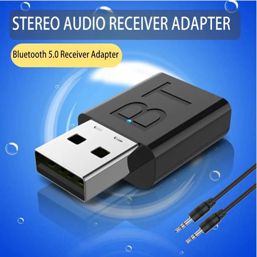 USB Power Bluetooth 5.0 Car Kit Wireless Music Stereo Audio Receiver Adapter Auto Bluetooth AUX for Car Radio MP3 PC - Maxx accessoires auto