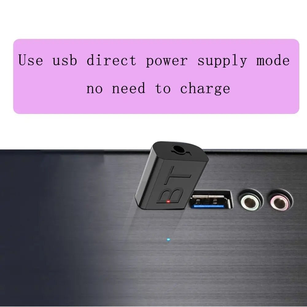 USB Power Bluetooth 5.0 Car Kit Wireless Music Stereo Audio Receiver Adapter Auto Bluetooth AUX for Car Radio MP3 PC - Maxx accessoires auto