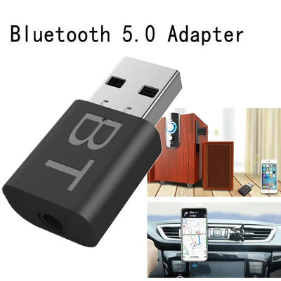 USB Power Bluetooth 5.0 Car Kit Wireless Music Stereo Audio Receiver Adapter Auto Bluetooth AUX for Car Radio MP3 PC - Maxx accessoires auto