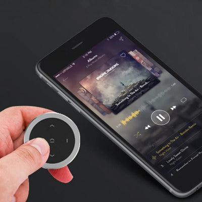 Wireless Bluetooth Remote Control Car Kit Media Button Car Motorcycle Steering Wheel Music Player Controller for iOS/Android - Maxx accessoires auto