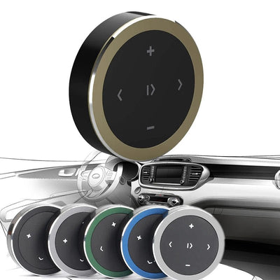 Wireless Bluetooth Remote Control Car Kit Media Button Car Motorcycle Steering Wheel Music Player Controller for iOS/Android - Maxx accessoires auto